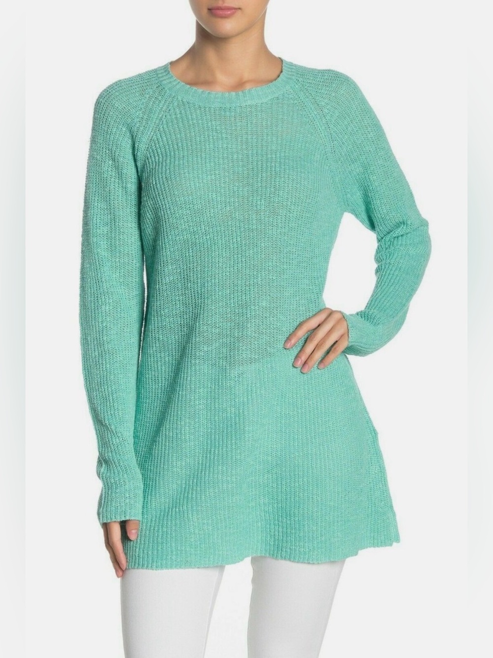 Eileen Fisher Sweater - Tunic, 100% Organic Linen Cotton, Knit‎, Coastal Grandma